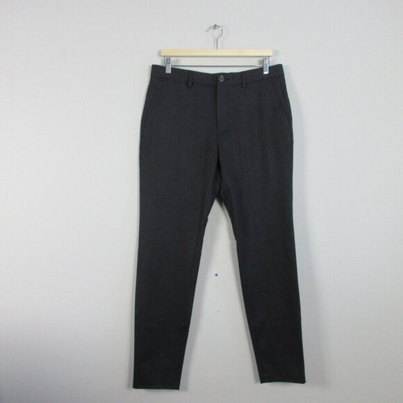 Matinique Men's MAliam Jersey Pant 32 x 32 Black Trouser Dress Heathered 484 - Picture 1 of 14
